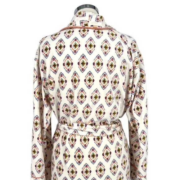 World Market Boho Patterned Kimono Cozy Robe White Multicolor One Size - Picture 5 of 12